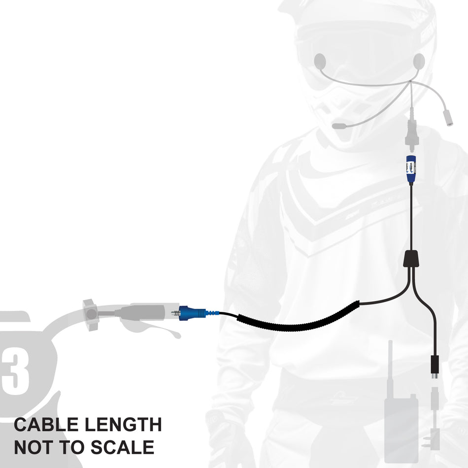 RUGGED Wired RACE SERIES Motorcycle Harness without Radio Jumper