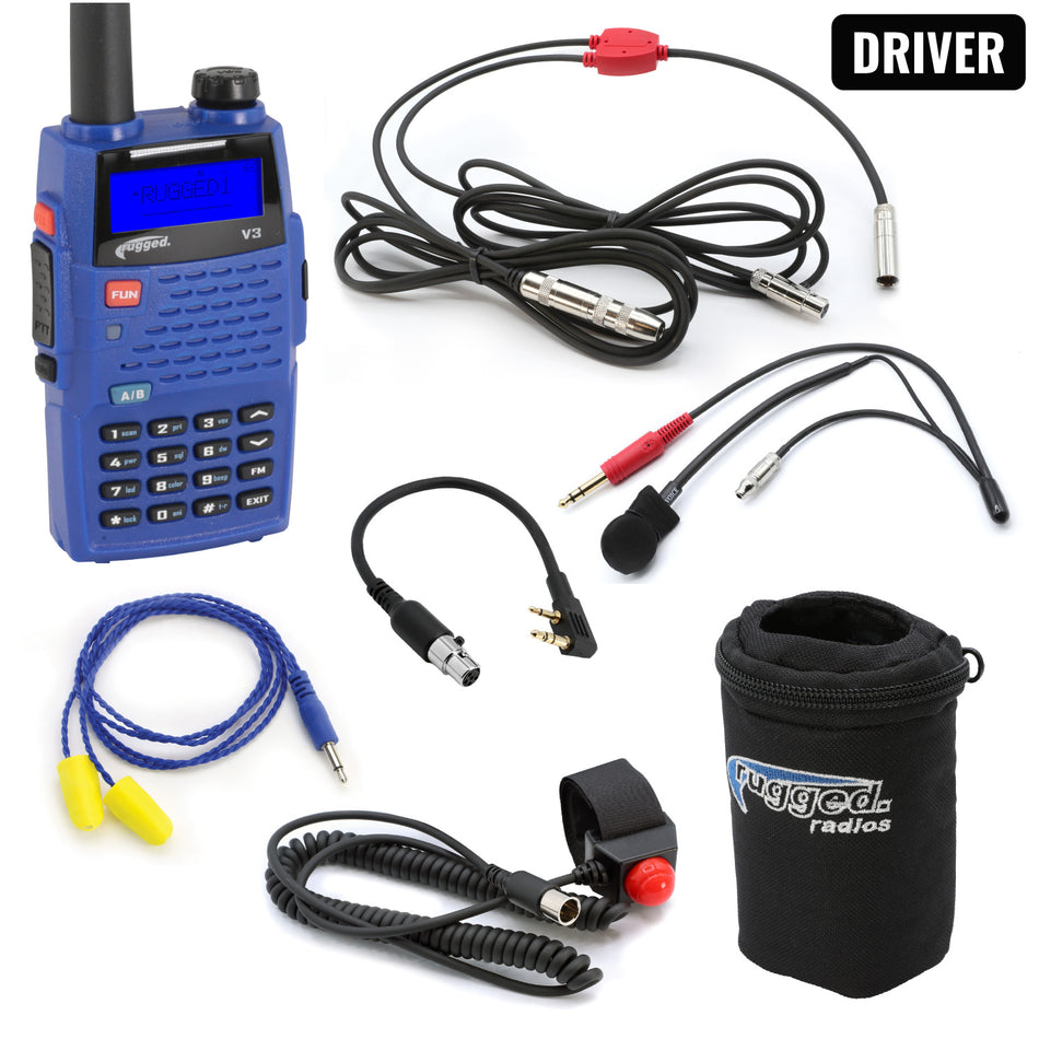 NASCAR Driver Only Communication Kit with V3 Radio