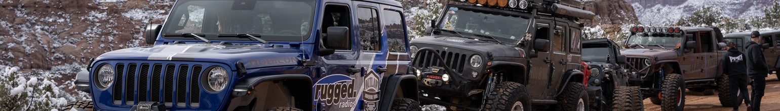 Rugged Radios jeep two way radio and antenna mounts