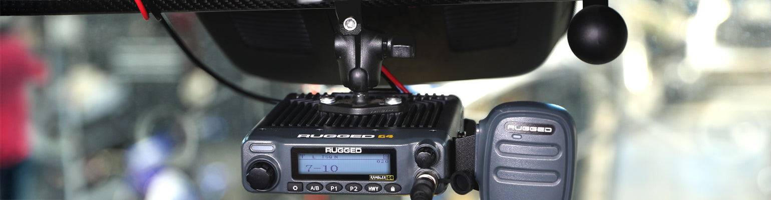 RAM® ball‑and‑socket mounting components—including RAM arms, handheld radio mounts, Tough‑Claw clamps, round plate bases, suction and diamond ball mounts—for versatile device mounting