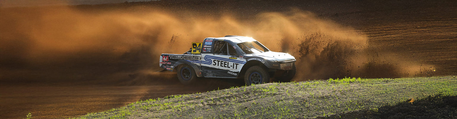 Short-course racing communication kits with helmet wiring, radios, intercoms, and push-to-talk