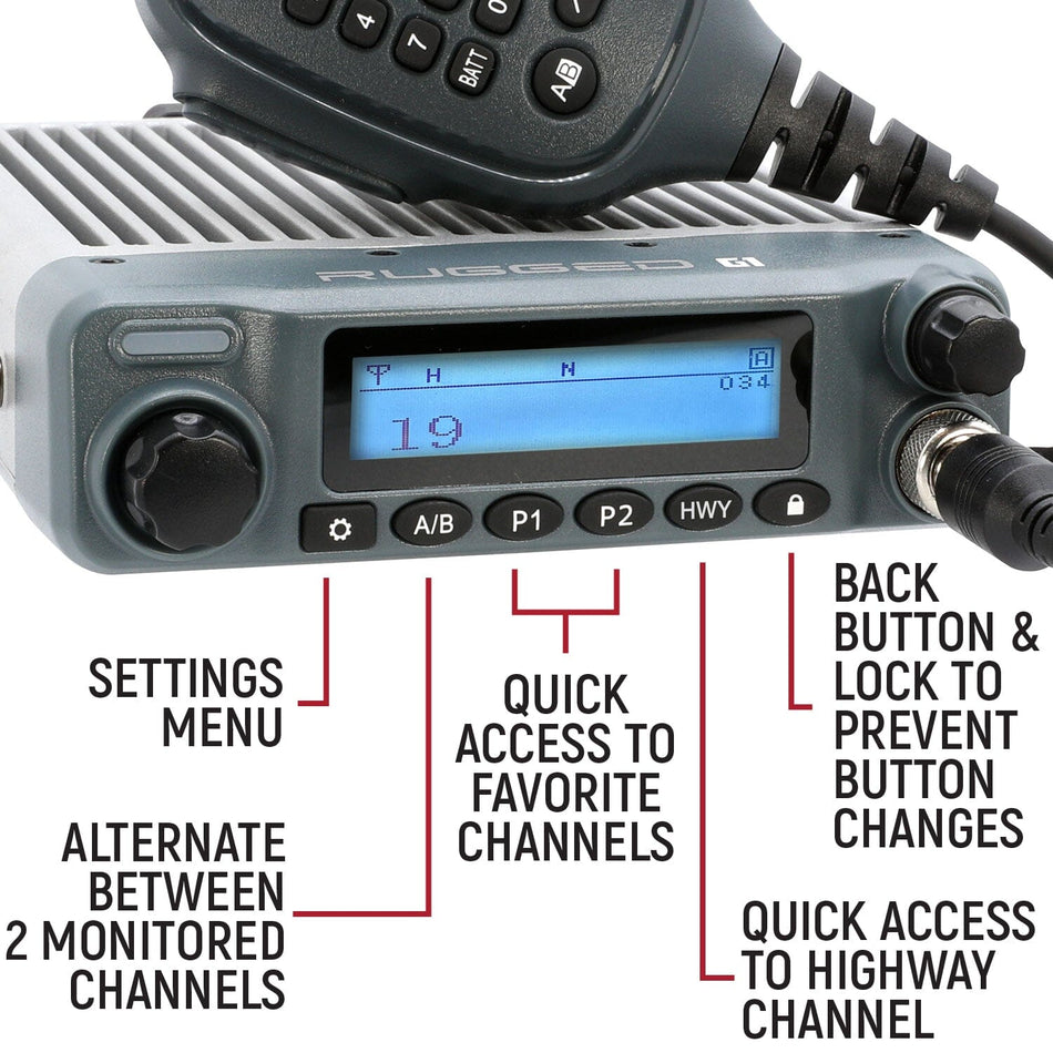 G1 GMRS Radio Kit with Waterproof External Speaker