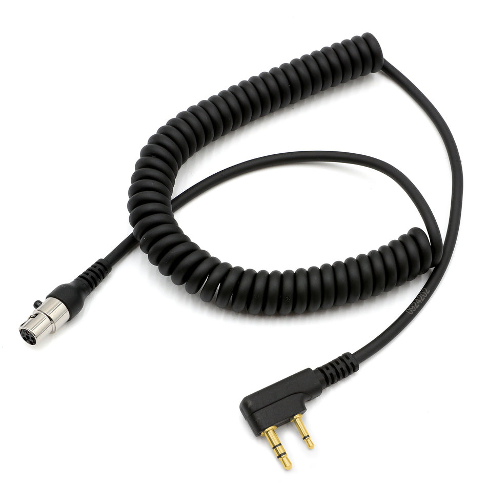 Radio portátil resistente y Kenwood - Cable en espiral para auriculares