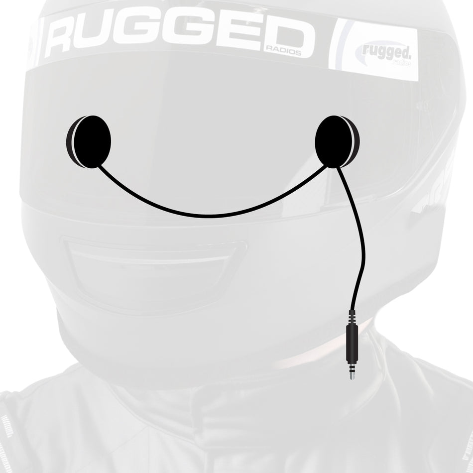 In-Helmet Speakers with 3.5mm Plug