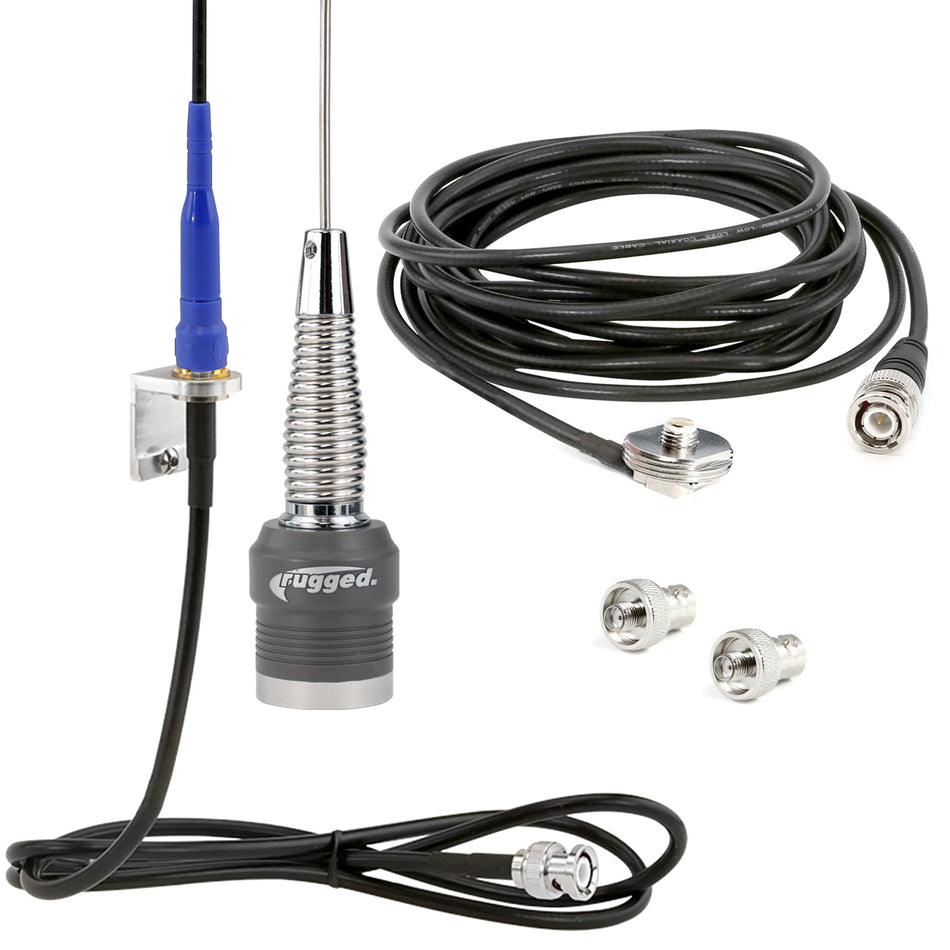 Long Track Antenna Upgrade Kit for Rugged V3 / RH5R Handheld Radio