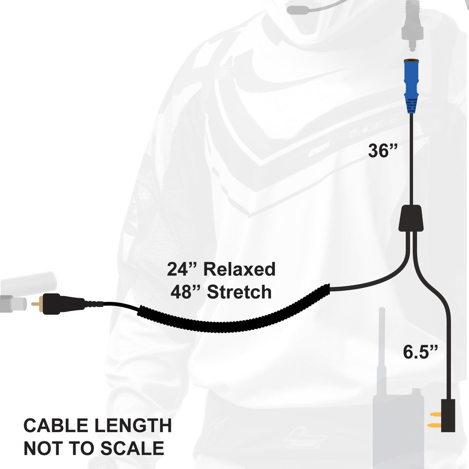 Arnés de motocicleta OFFROAD para radios de mano resistentes