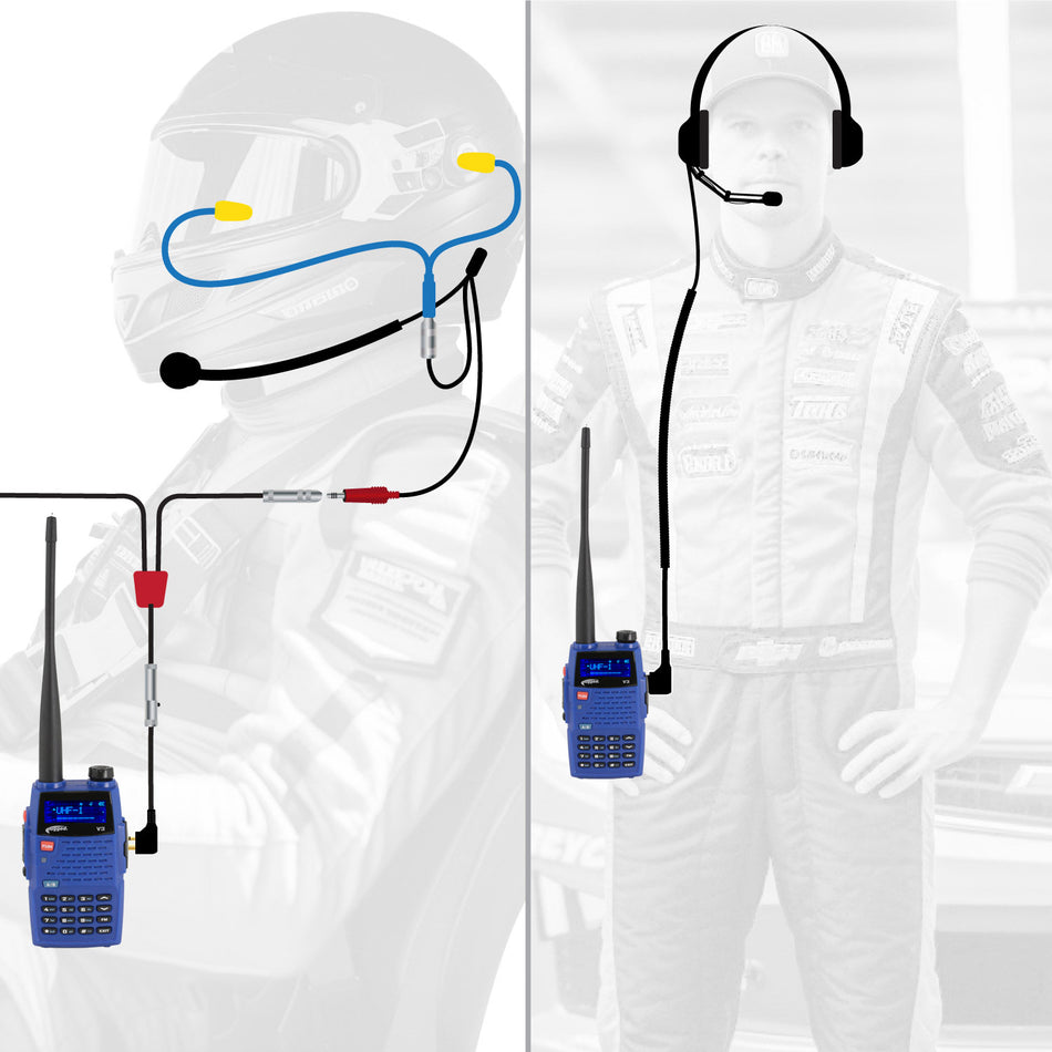 NASCAR Driver and Crew Chief Racing Kit with V3 Radios