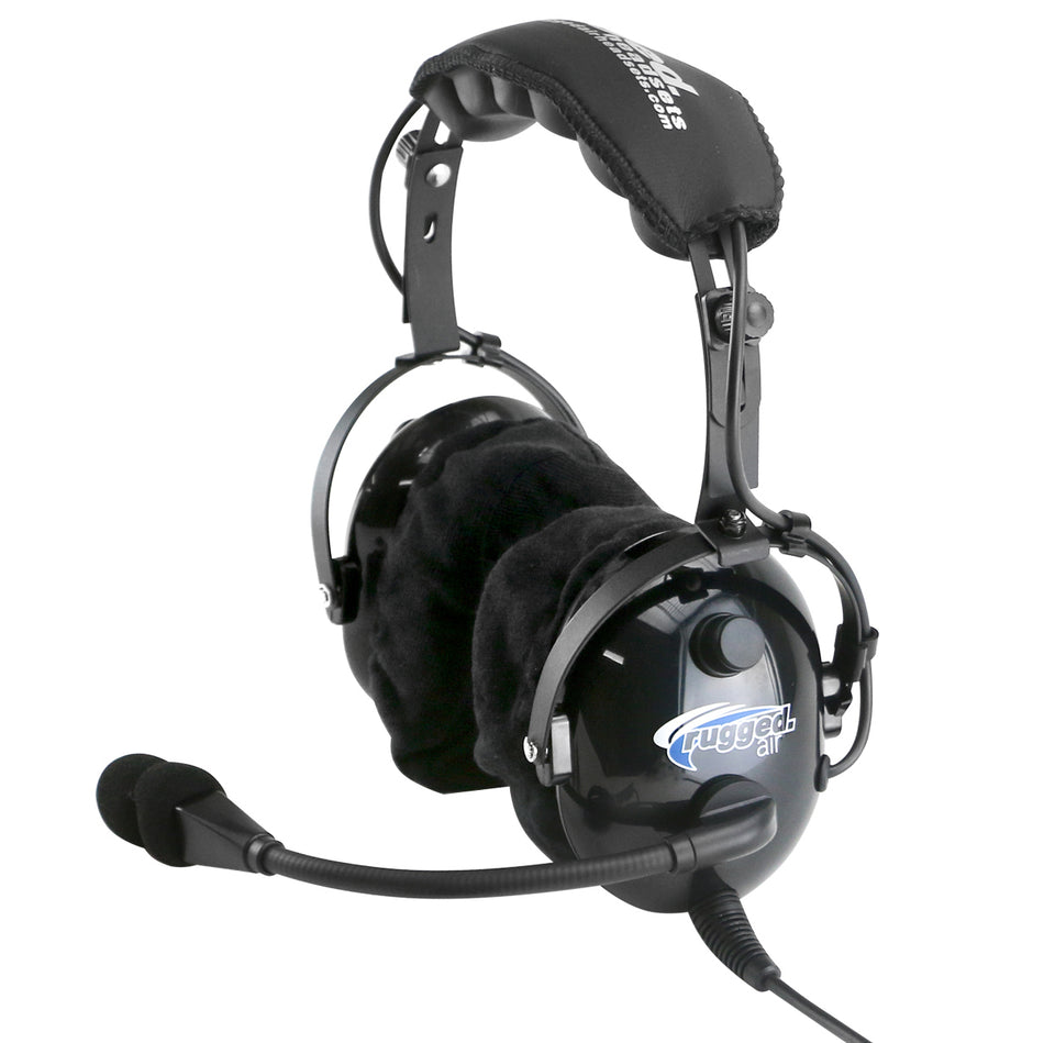 Rugged Air RA900 General Aviation Instructor Pilot Headset with PTT