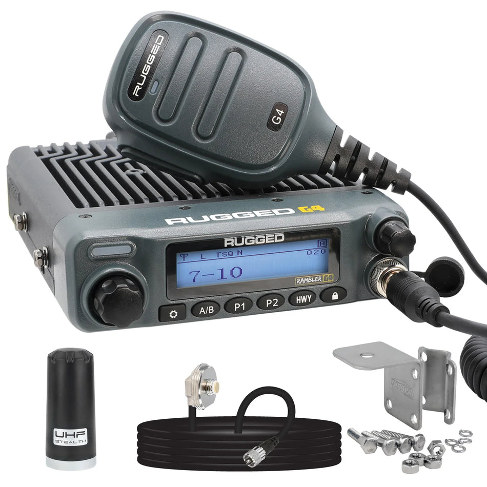 Rambler G4 Radio Kit - 50W GMRS Mobile with Antenna