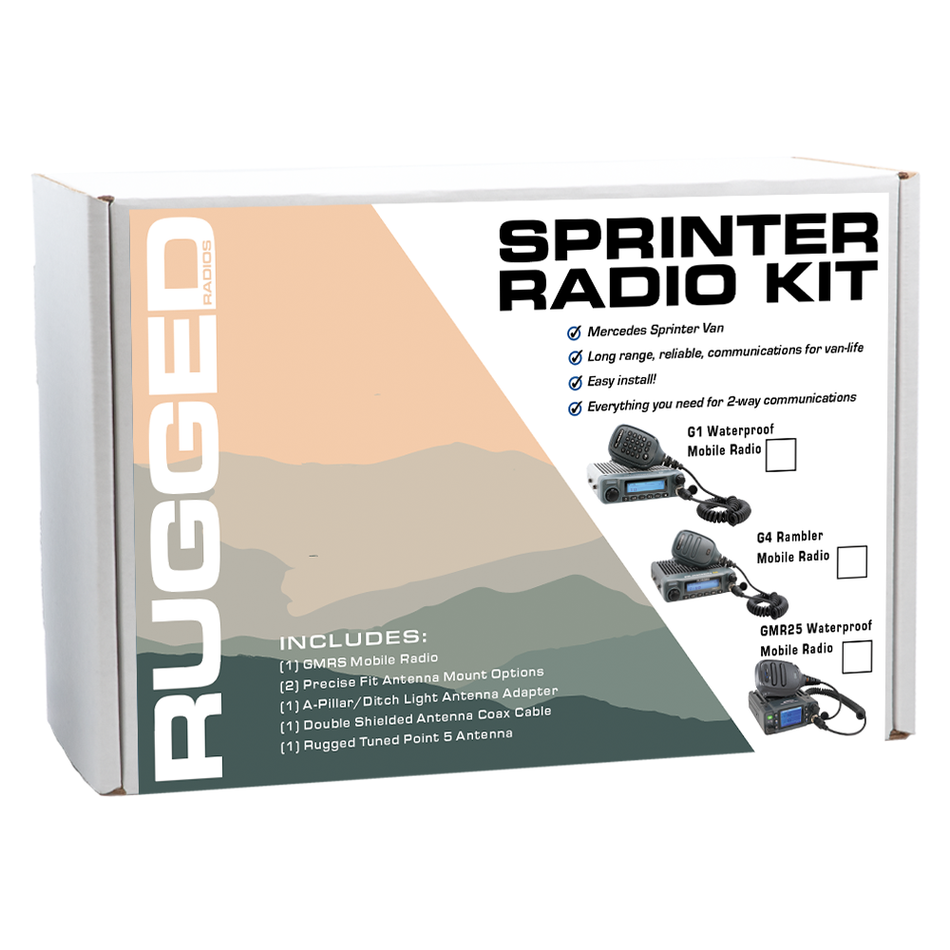 Mercedes Sprinter Van Two-Way GMRS Mobile Radio Kit