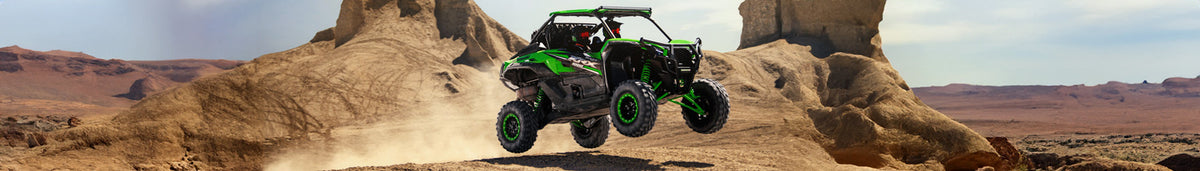 Kawasaki utv two way radio and intercom mounting solutions by Rugged Radios 