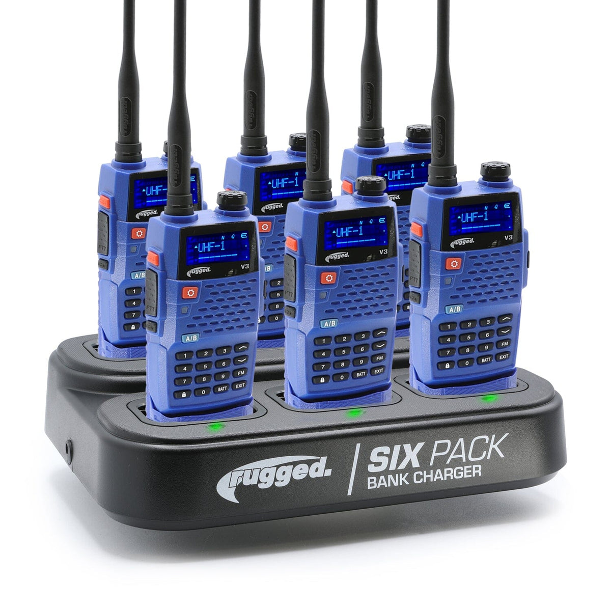 V3 / RH5R Handheld Radio 6-Pack Bank Charger