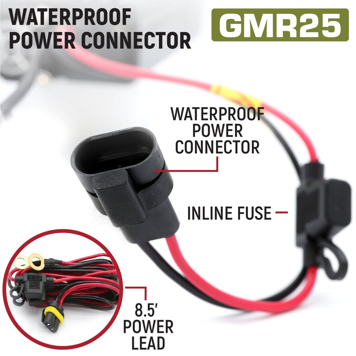 Radio Kit Lite - GMR25 Waterproof GMRS Mobile Radio with Stealth Antenna