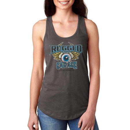 Rugged Garage Logo Women's Racerback Tank Top