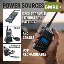 Load image into Gallery viewer, Rugged GMR2 PLUS GMRS and FRS Two Way Handheld Radio - Grey