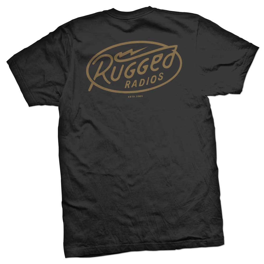 Rugged Radios 'Bolt' Men's T-Shirt - Black